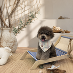 Seaside Stripe Pet Bandana & Matching Scrunchie Set
