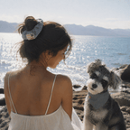 Pet Bandana & Matching Scrunchie Set: Coast Holiday Collection