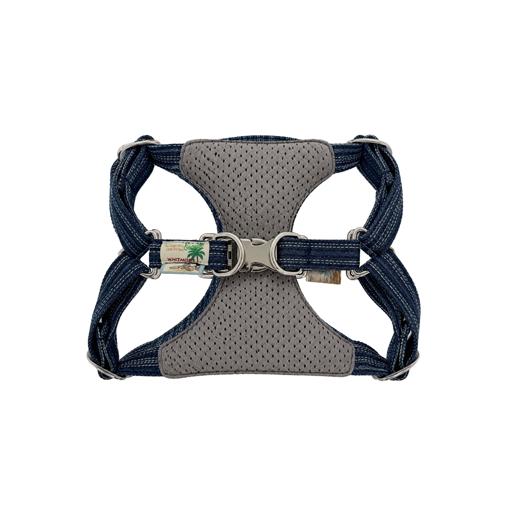 The Wayfarer Denim Dog Harness