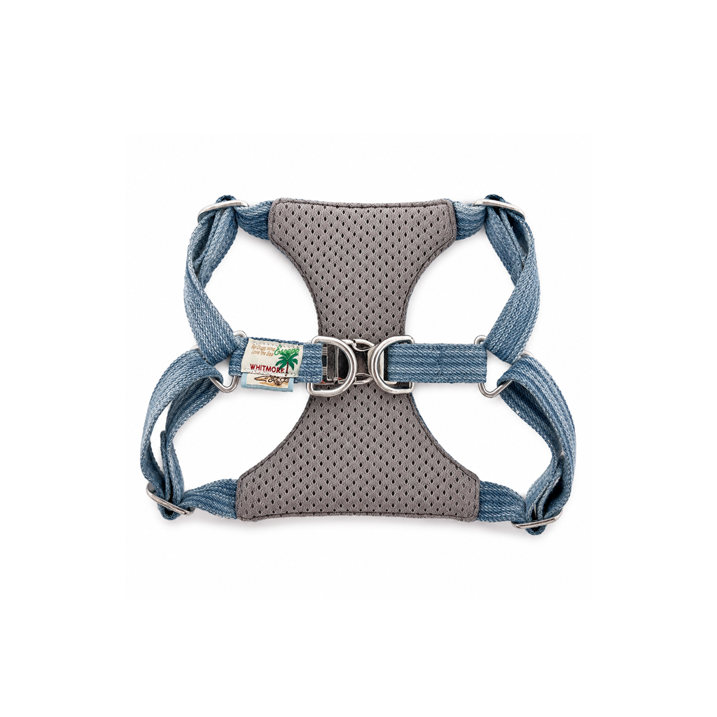 The Wayfarer Denim Dog Harness